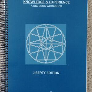 A blue book with a picture of a wheel on it.