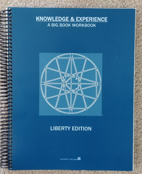 A blue book with a picture of a wheel on it.